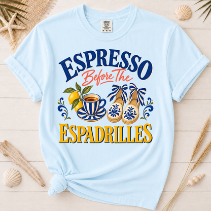 Espresso Before the Espadrilles Italian Summer Graphic Tee
