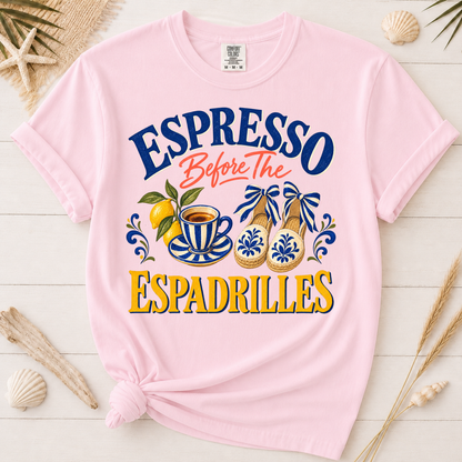Espresso Before the Espadrilles Italian Summer Graphic Tee