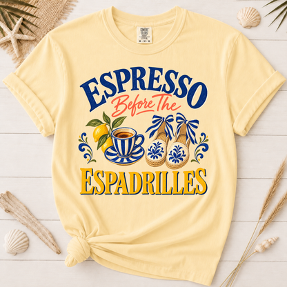 Espresso Before the Espadrilles Italian Summer Graphic Tee
