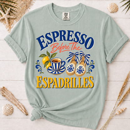 Espresso Before the Espadrilles Italian Summer Graphic Tee