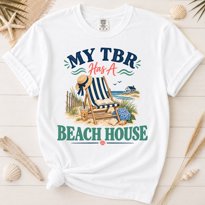 My TBR Has a Beach House Book Lover Graphic Tee