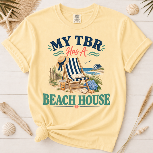 My TBR Has a Beach House Book Lover Graphic Tee
