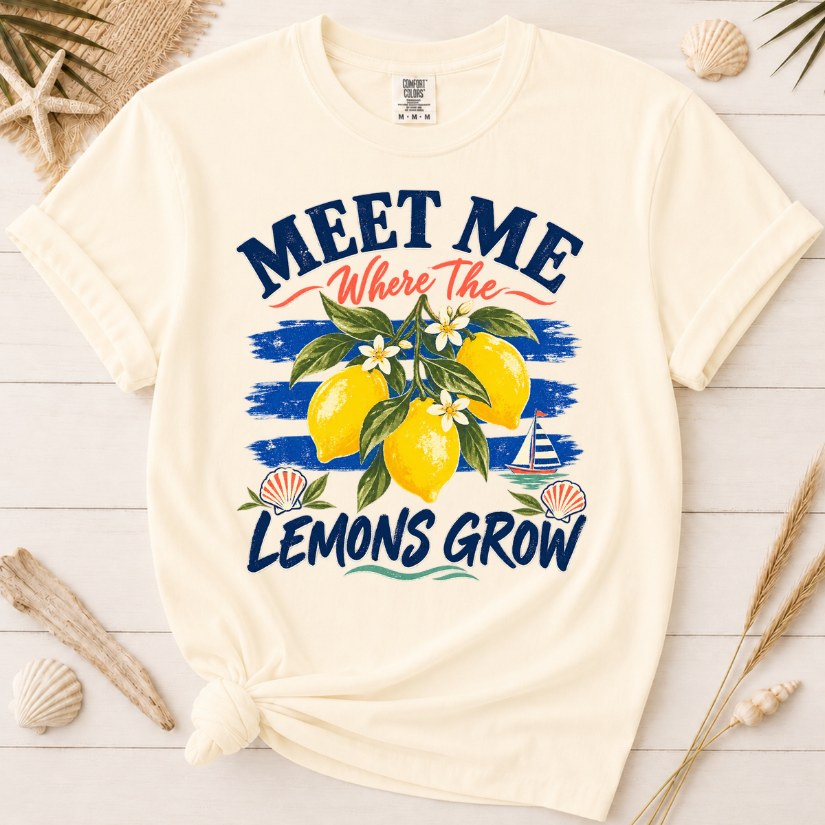 Meet Me Where the Lemons Grow Amalfi Coast Graphic Tee