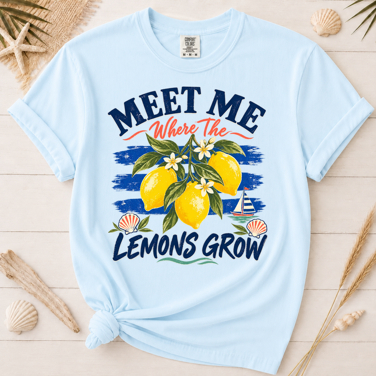 Meet Me Where the Lemons Grow Amalfi Coast Graphic Tee