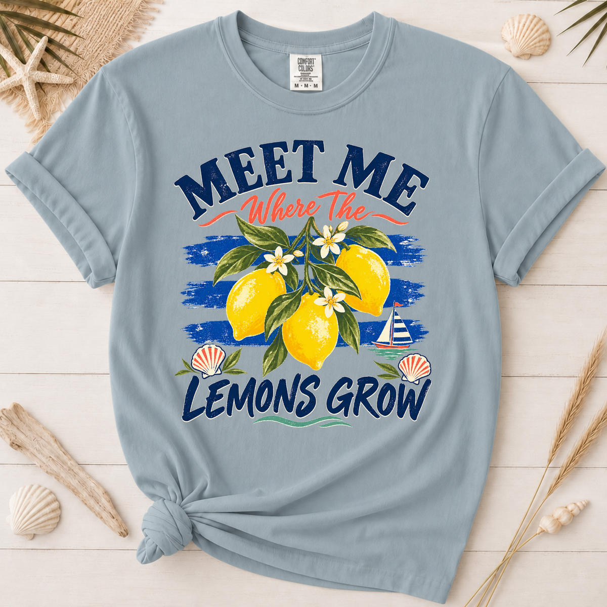 Meet Me Where the Lemons Grow Amalfi Coast Graphic Tee