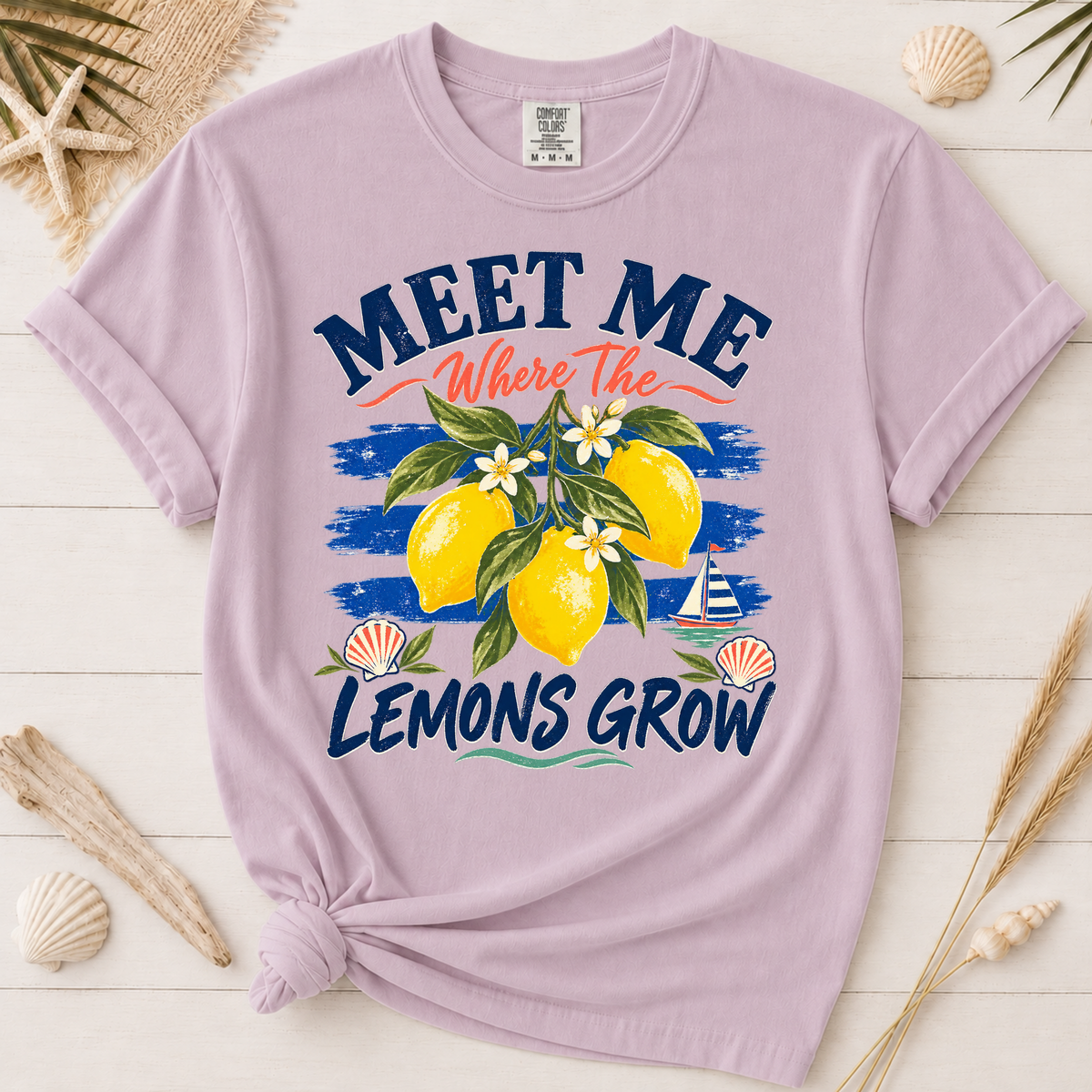 Meet Me Where the Lemons Grow Amalfi Coast Graphic Tee