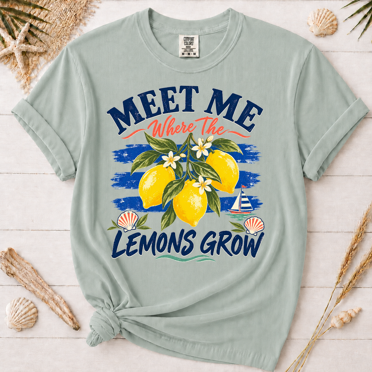 Meet Me Where the Lemons Grow Amalfi Coast Graphic Tee