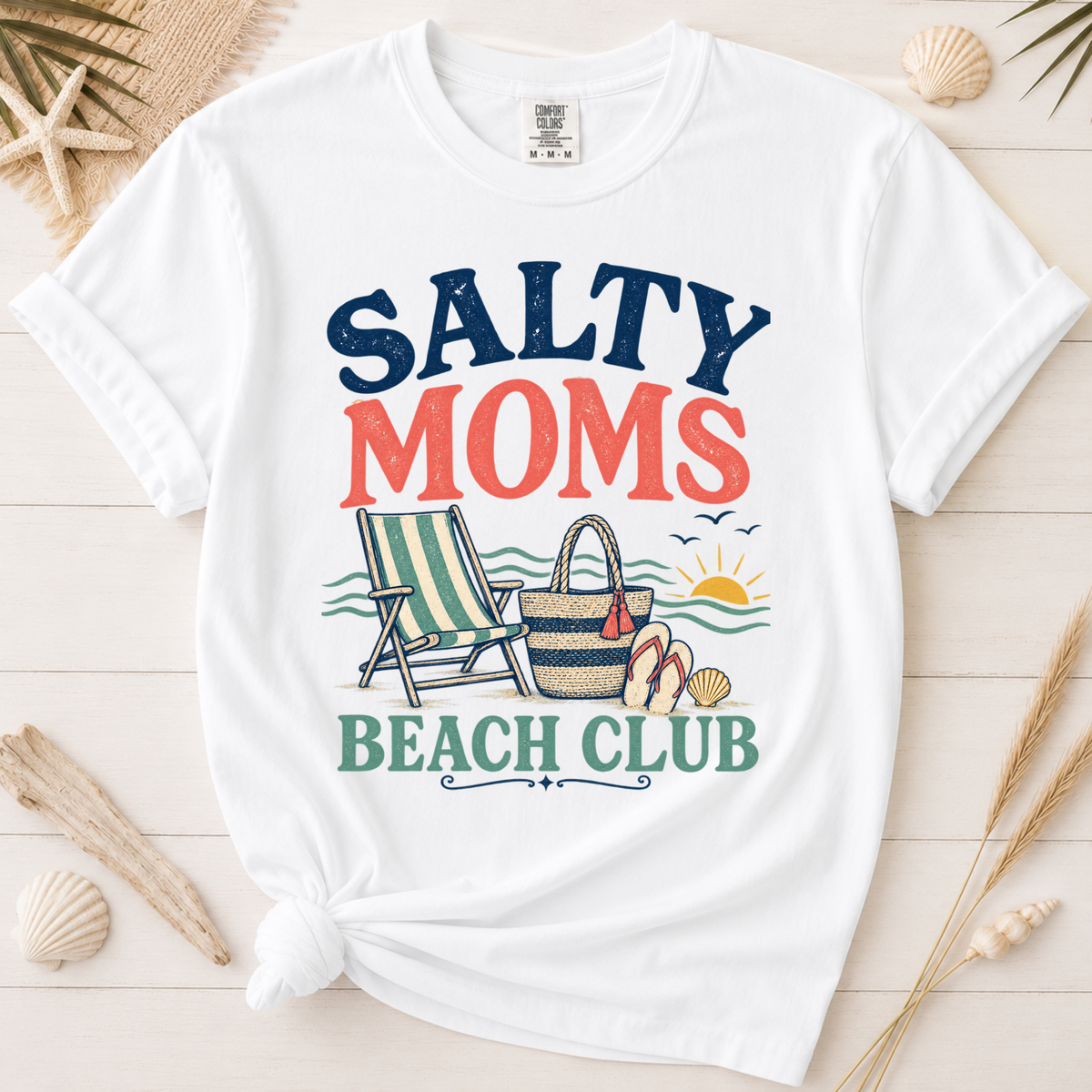 Salty Moms Beach Club Graphic Tee