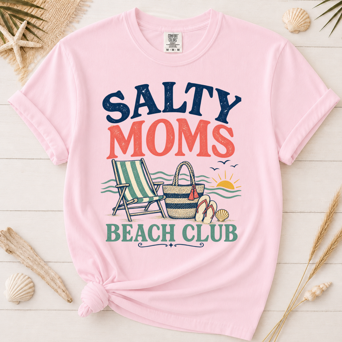 Salty Moms Beach Club Graphic Tee