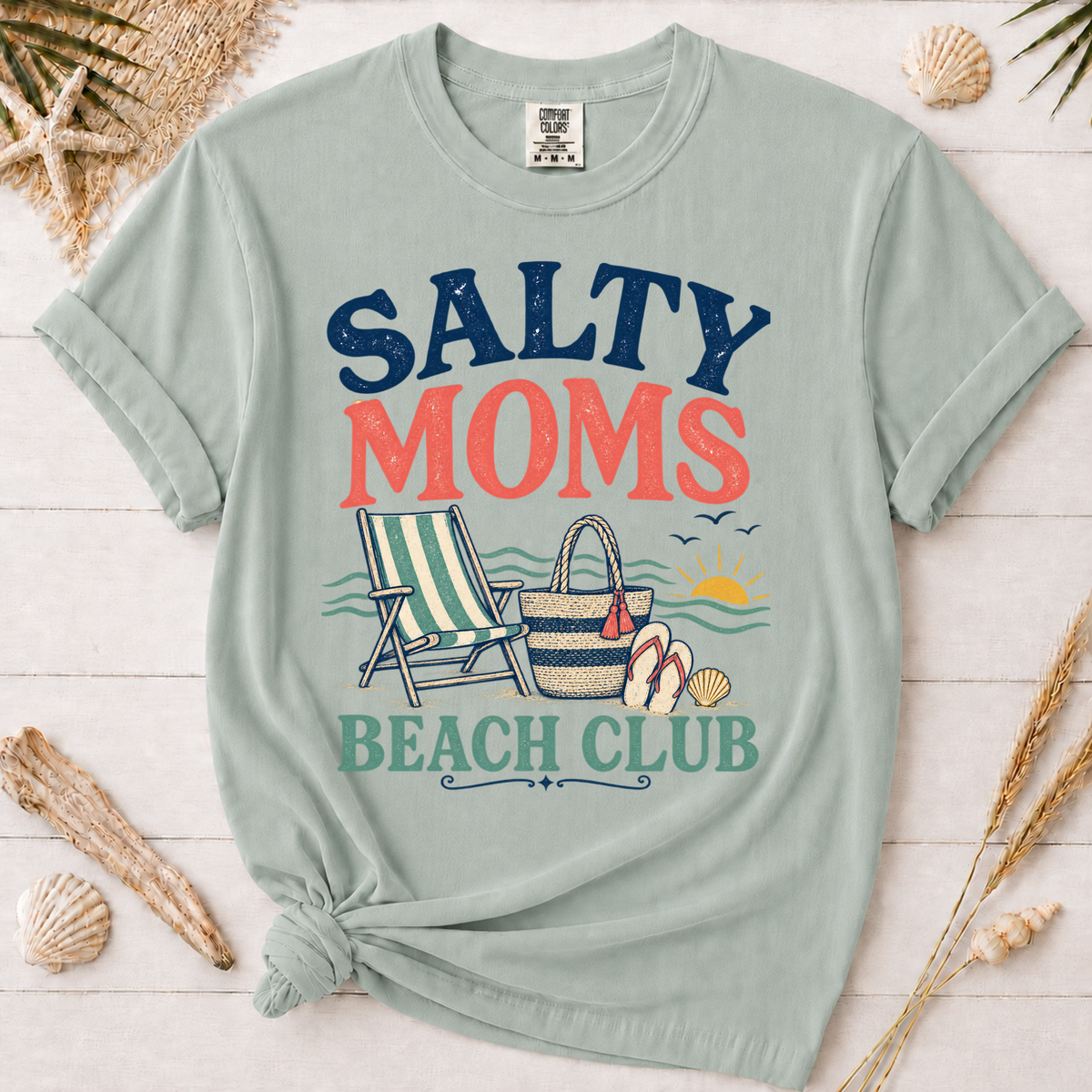 Salty Moms Beach Club Graphic Tee