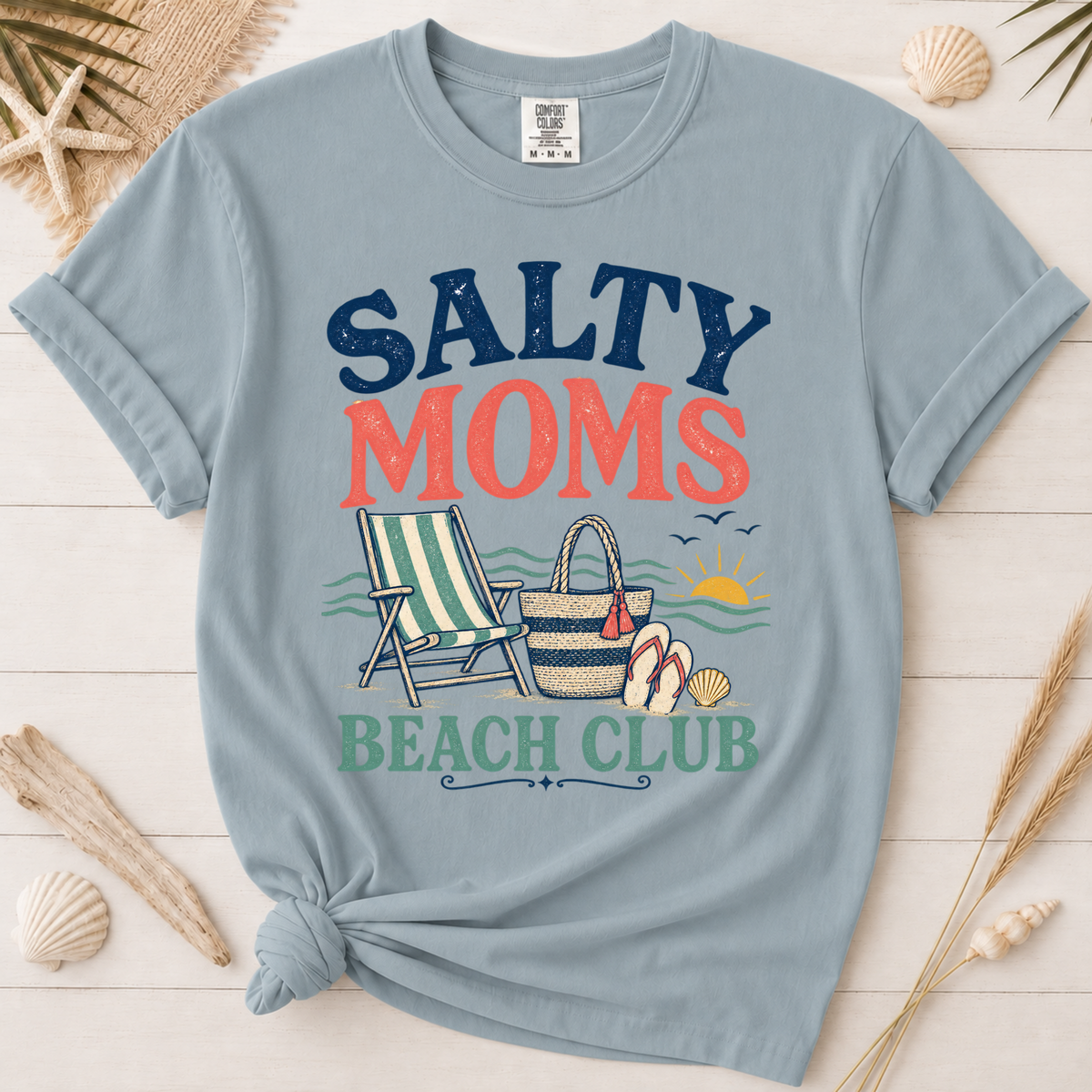 Salty Moms Beach Club Graphic Tee
