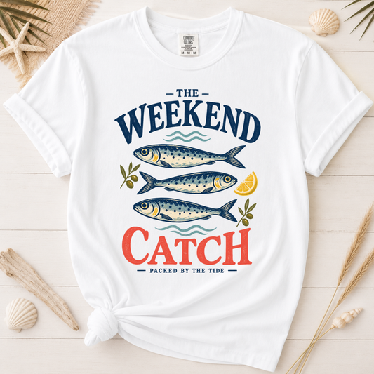 The Weekend Catch Vintage Sardine Coastal Graphic Tee