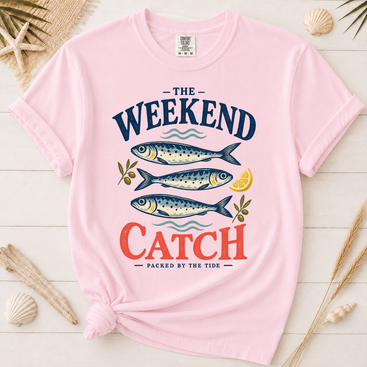The Weekend Catch Vintage Sardine Coastal Graphic Tee