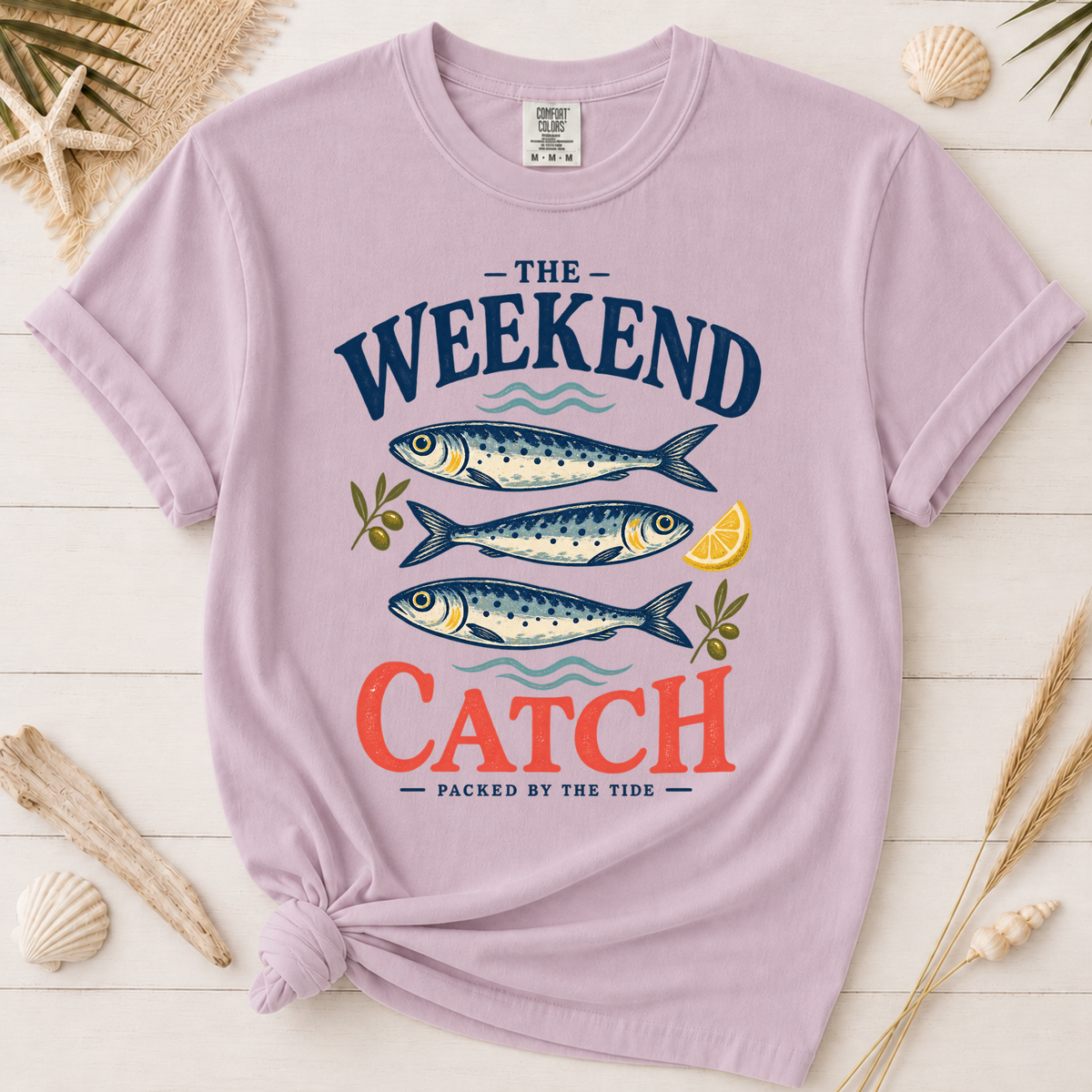The Weekend Catch Vintage Sardine Coastal Graphic Tee
