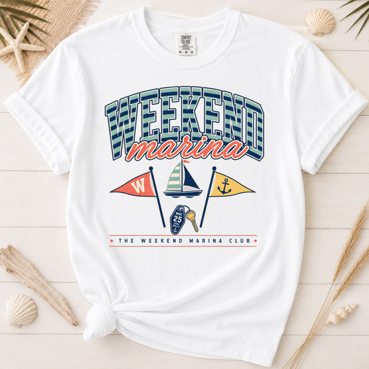 Weekend Marina Nautical Graphic Tee