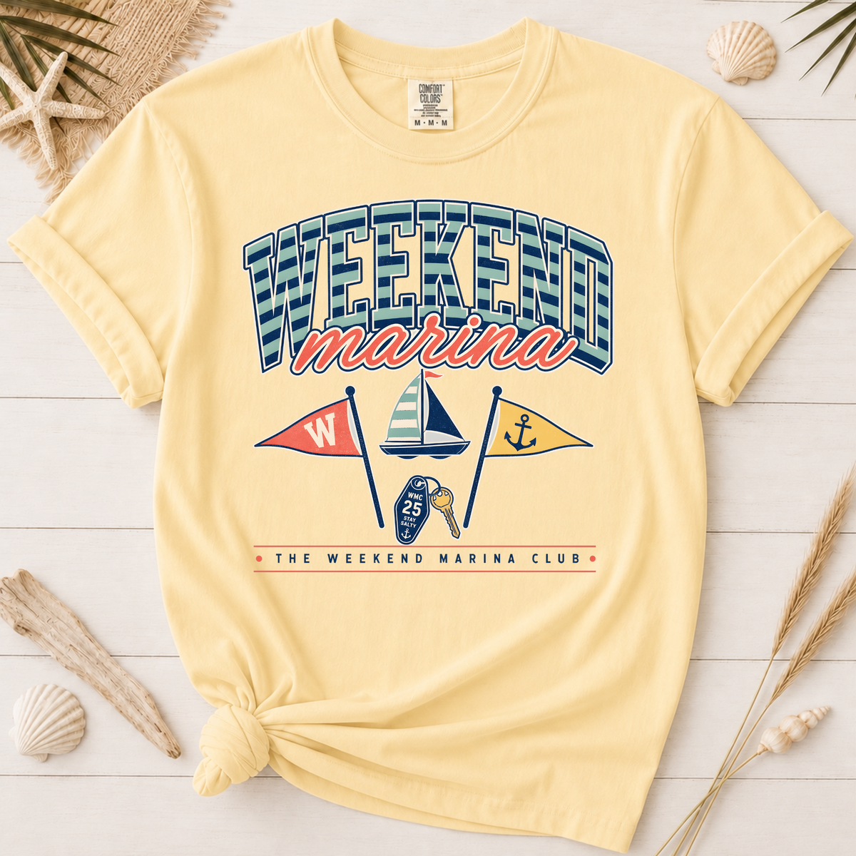 Weekend Marina Nautical Graphic Tee