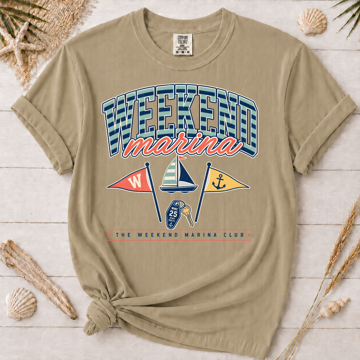 Weekend Marina Nautical Graphic Tee