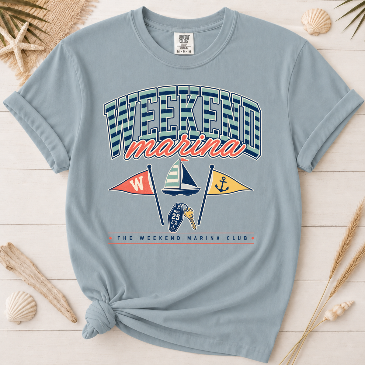 Weekend Marina Nautical Graphic Tee