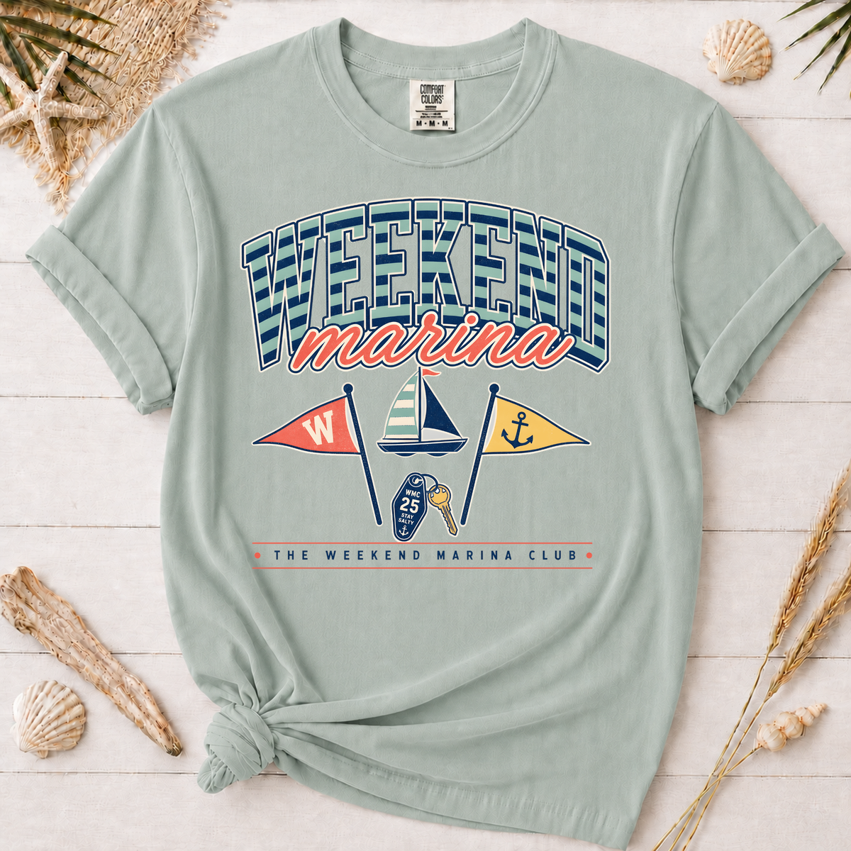 Weekend Marina Nautical Graphic Tee