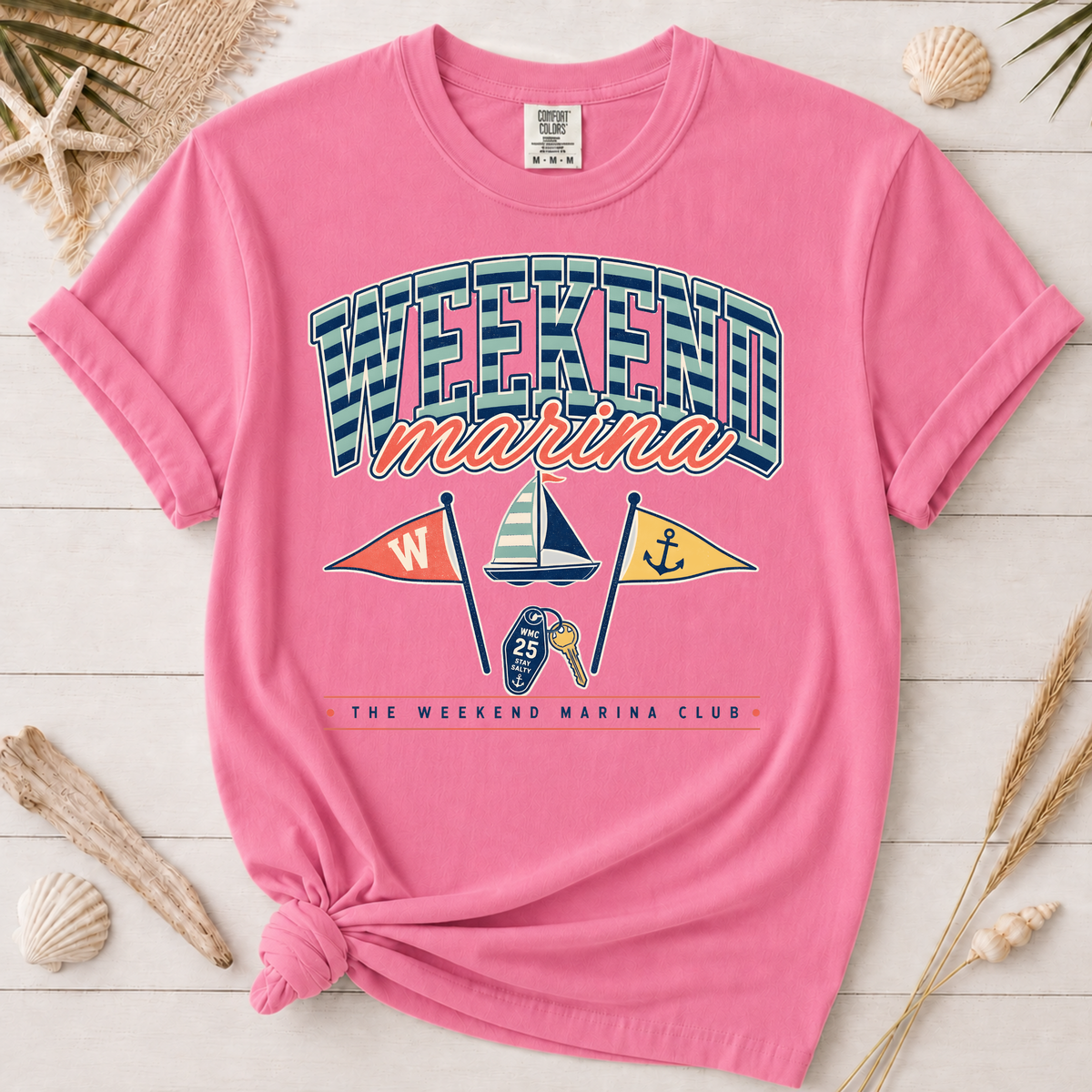 Weekend Marina Nautical Graphic Tee