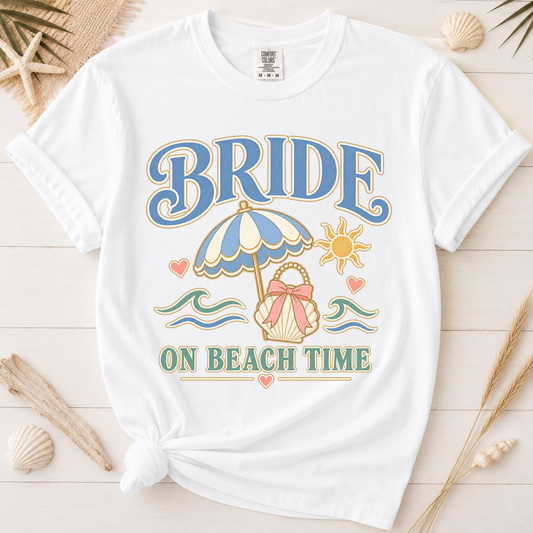 Bride on Beach Time Coastal Bride Graphic Tee