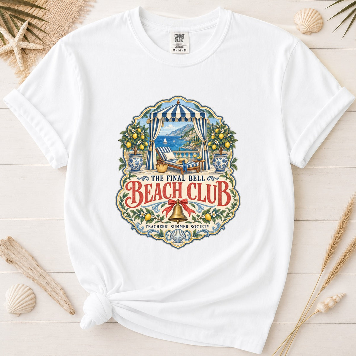 The Final Bell Beach Club Teacher Summer Graphic Tee