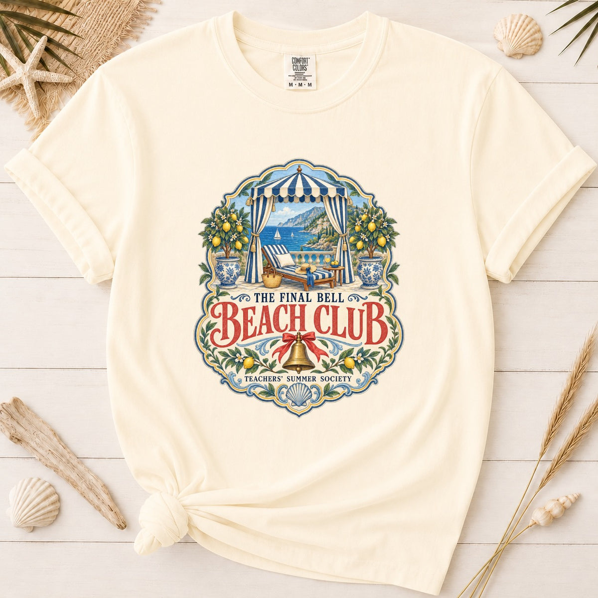 The Final Bell Beach Club Teacher Summer Graphic Tee