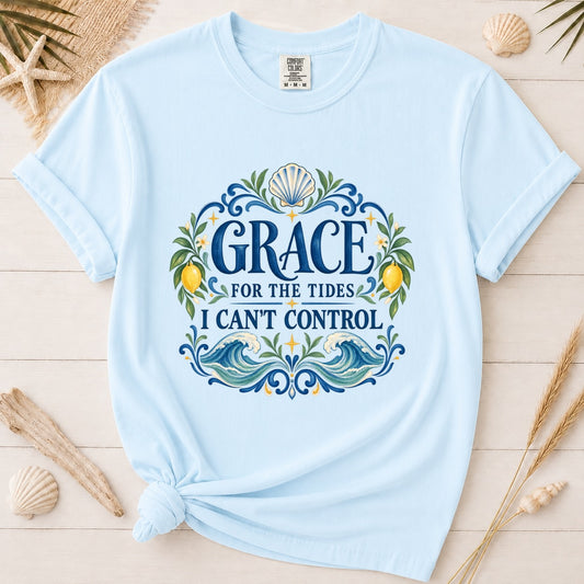 Grace for the Tides I Can't Control Coastal Faith Graphic Tee