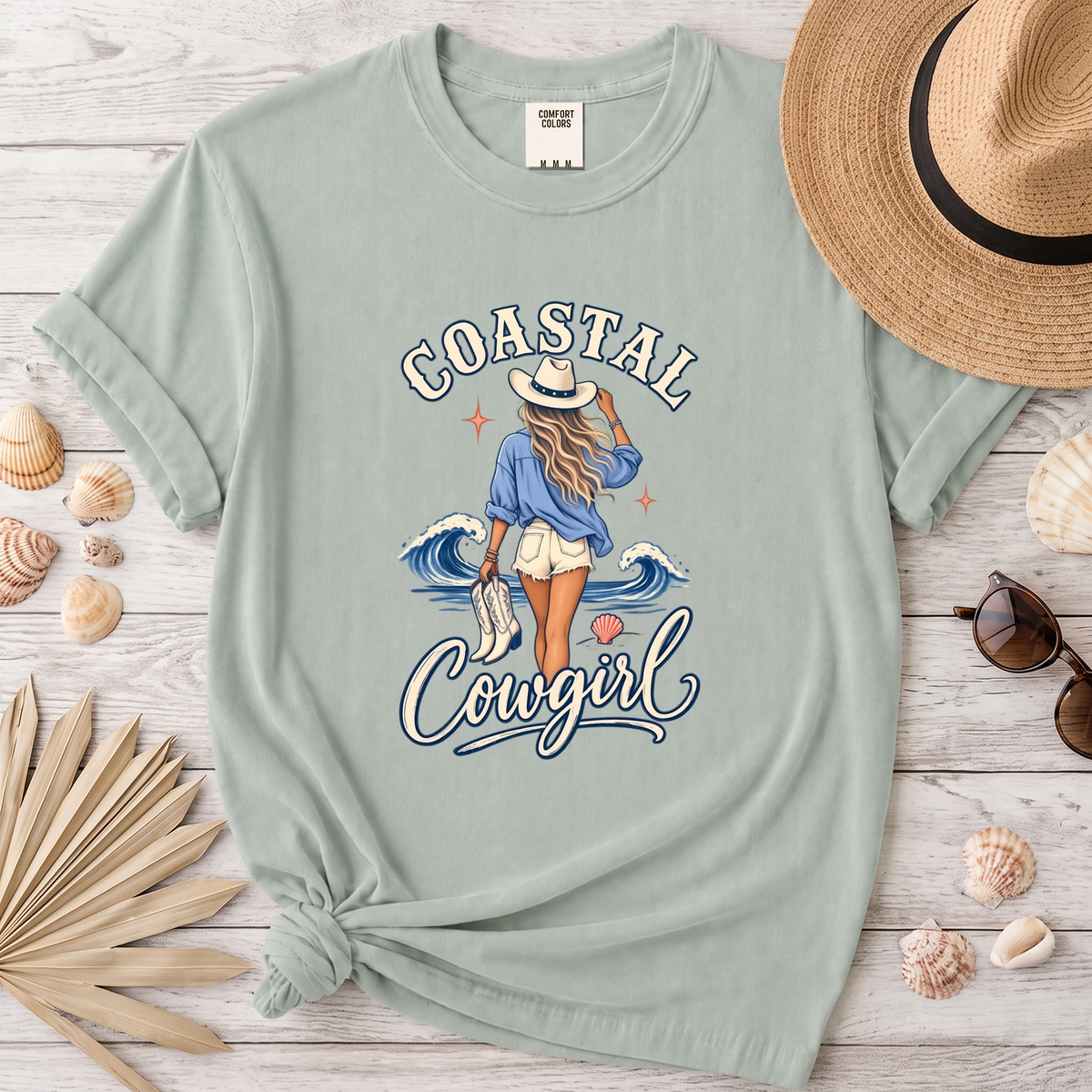 Coastal Cowgirl Era Western Beach Graphic Tee