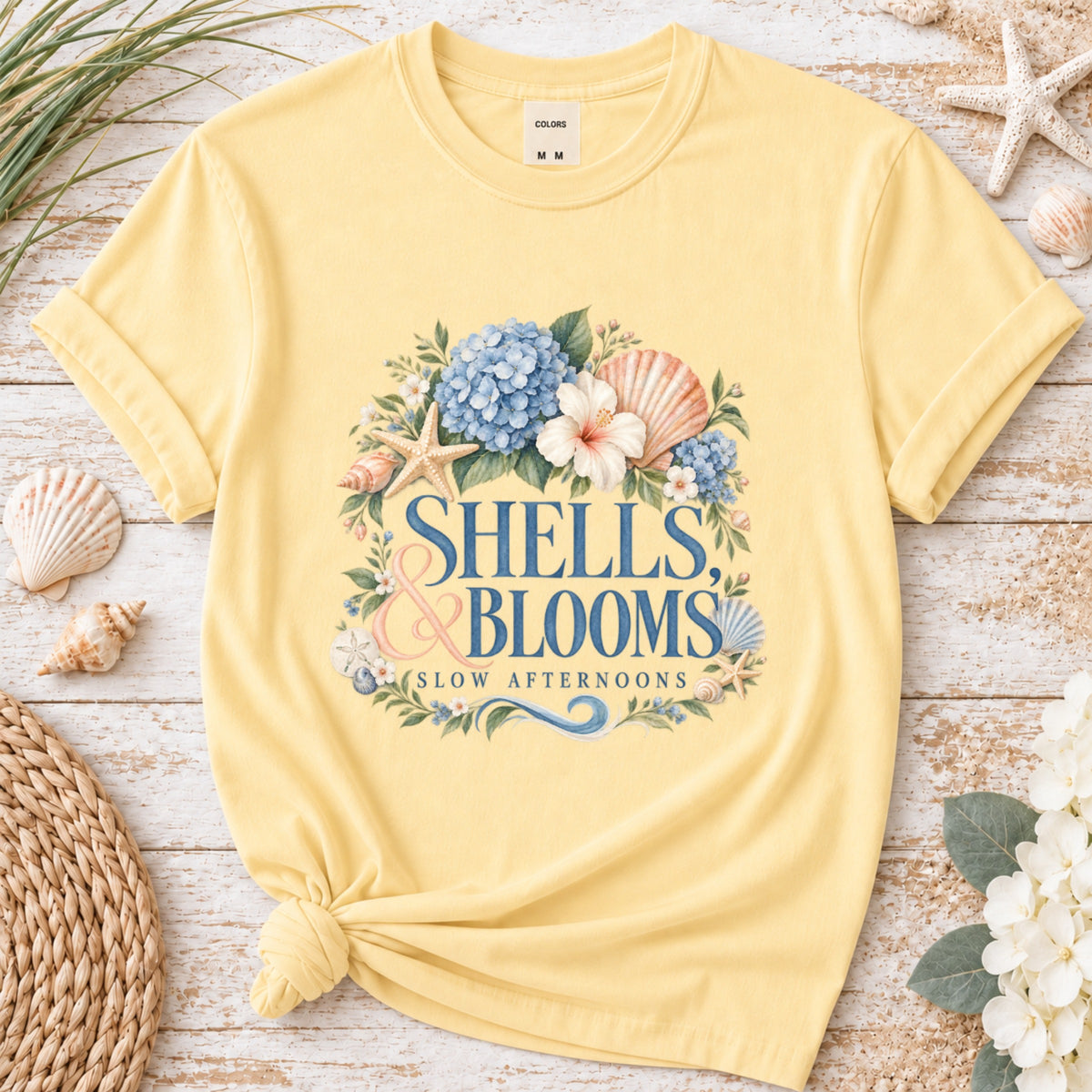 Shells Blooms & Slow Afternoons Graphic Tee