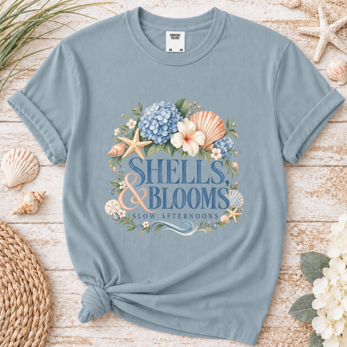 Shells Blooms & Slow Afternoons Graphic Tee