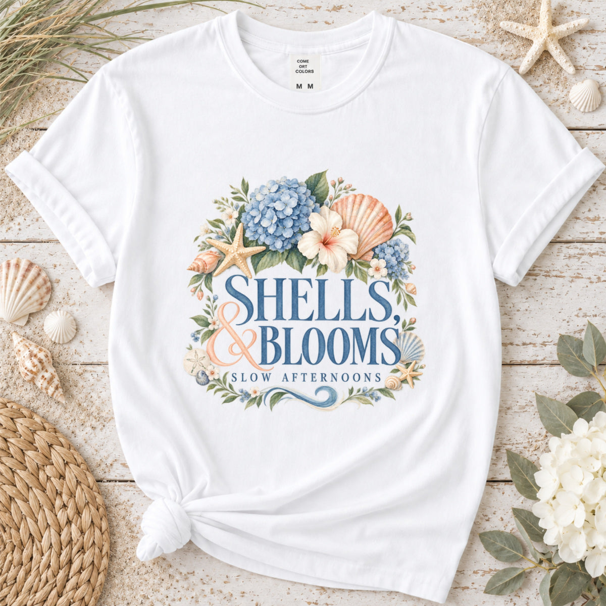 Shells Blooms & Slow Afternoons Graphic Tee