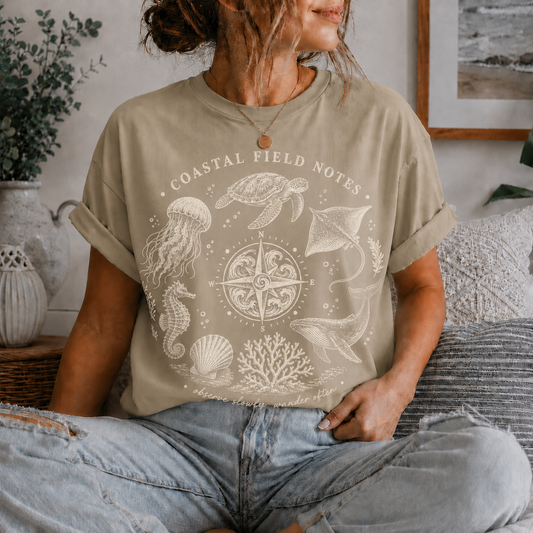 Coastal Field Notes Nautical Graphic Tee