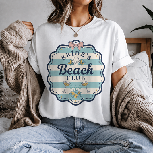 Bride's Beach Club Bachelorette Beach Party Graphic Tee