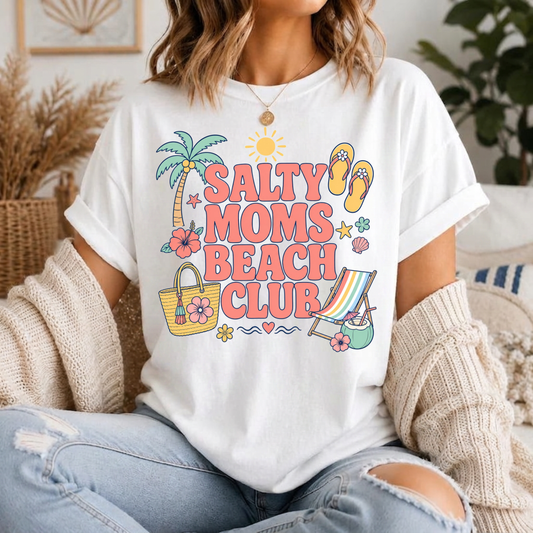 Salty Moms Beach Club Graphic Tee