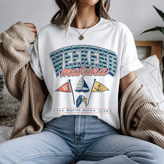 Weekend Marina Nautical Graphic Tee