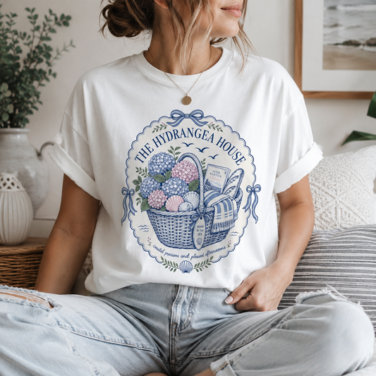 The Hydrangea House Floral Graphic Tee