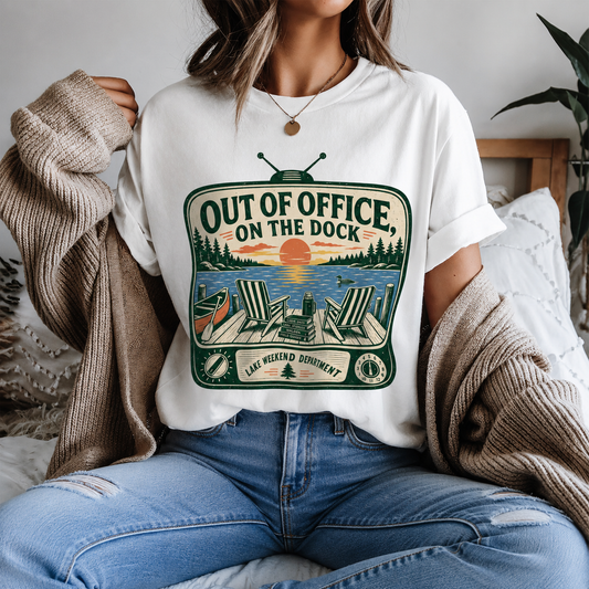 Out of Office on the Dock Graphic Tee