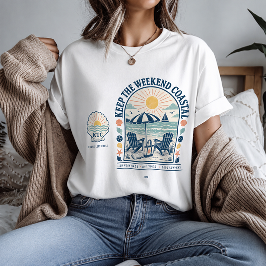 Keep the Weekend Coastal Beach Life Graphic Tee