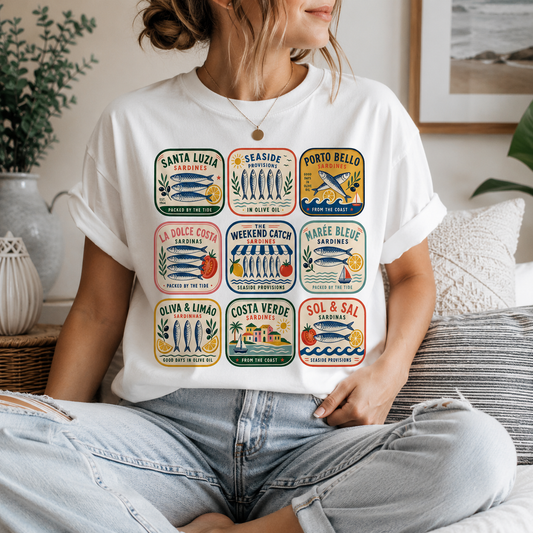 Sardine Collection Vintage Coastal Graphic Tee